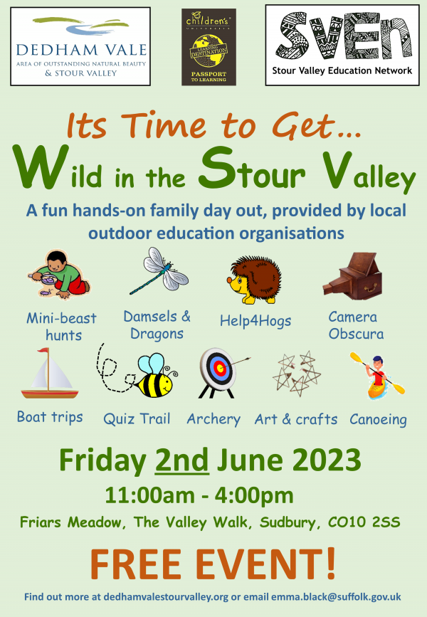 2023 Wild in the Stour Valley Event Poster